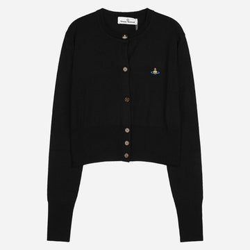 VIVIENNE WESTWOOD 5F Beá Cropped Cardigan Schwarz 1803002U Y0006 N403 150316349