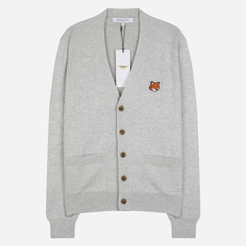 MAISON KITSUNE フォックスヘッドカーディガン グレー PM00501KT1181 H120 149961992