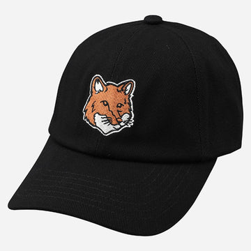 Maison Kitsune Large Fox Head Baseball Cap Black PM06100WW0096 P199 144348656