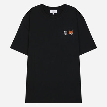 MAISON KITSUNE ダブルフォックスヘッド半袖Tシャツ 155090922