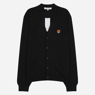 Maison Kitsune Fox Head Cardigan Black 154779504
