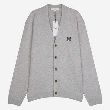 Maison Kitsune Gray Fox Head Cardigan 154779507