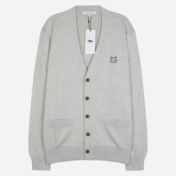 MAISON KITSUNE 5S ボールド フォックス ヘッド メンズ カーディガン グレー MM00509KT1036 H120 125785938 [P]