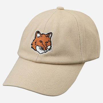 MAISON KITSUNE 6S Fuchs Kopf Baseballmütze Beige PM06100WW0096 0335 154779514