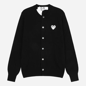 COMME DES GARCONS ハート ニット カーディガン ブラック AX N061 051 1 154188149
