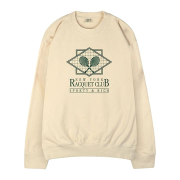 SPORTY & RICH ラケット クラブ スウェットシャツ CR887CR CREAM 63282606