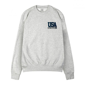 SPORTY & RICH Team USA Crewneck Sweatshirt CR883HG HEATHER 63282656