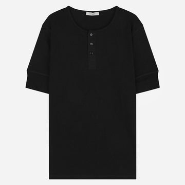 LEMAIRE 6S Lip Henry Short Sleeve Jersey Black TS0007 LJ1030 BK999 154423209