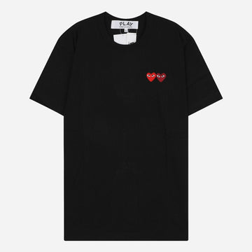 Comme Des Garcons Double Heart T-Shirt Black T226 051 1 154520920
