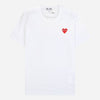 Comme Des Garcons Red Heart T-Shirt White T108 051 2 154520921 [P]