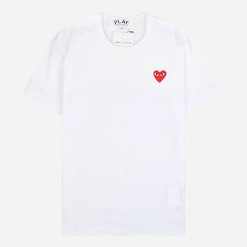 Comme Des Garcons Red Heart T-Shirt White 154520921