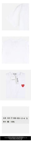 Comme Des Garcons Red Heart T-Shirt White T108 051 2 154520921 [P]