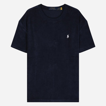 POLO RALPH LAUREN 5S テリーポニー ロゴ 半袖 Tシャツ ネイビー 710901045 003 136612580