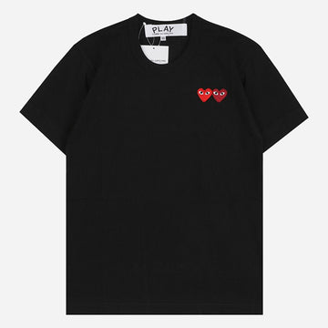 COMME DES GARCONS Doppelherz T-Shirt Schwarz AX T226 051 1 147665708