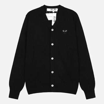 Comme Des Garcons Black Heart Knit V-Neck Cardigan 154188136