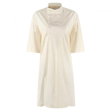 LEMAIRE Hochkragen Kleid in Creme DR1004 LF588 YE507 53748753
