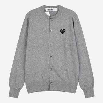 Comme Des Garcons Black Heart Knit Cardigan Grey A N023 051 2 154142432