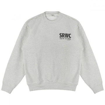 SPORTY & RICH Slogan Druck Sweatshirt HEATHER GRAY CR852HG 55872898