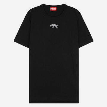 DIESEL Metallisches Logo T-Shirt Schwarz A17880 0CLBR 9XX 152533984