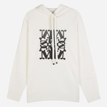 MaxMara Tadeo Virgin Wool Hoodie Sweater White 2521366222600 011 145921417