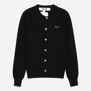 COMME DES GARCONS 5S ブラックハートニットカーディガン ブラック 051 1 136612551