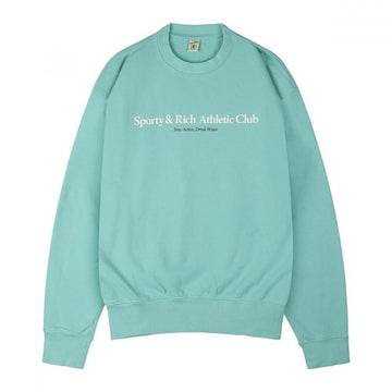 SPORTY & RICH Athletic Club Sweatshirt CR875AQ AQUA 63282598
