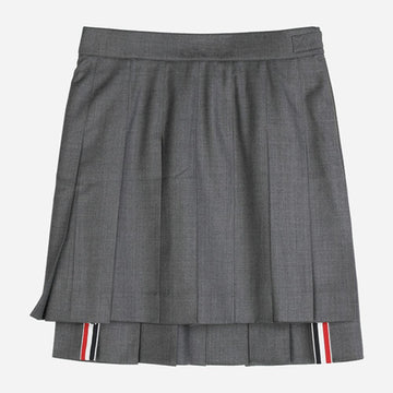 THOM BROWNE 5F Dropback Plissee Minirock Grau FGC402V 00626 035 139274059