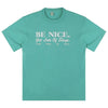 SPORTY & RICH Logo-Druck T-Shirt mit kurzen Ärmeln TS858FT TEAL WEISS 55872915 [P]