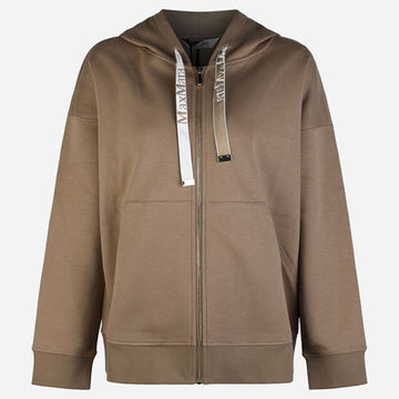 MaxMara Cotton Hooded Zip-Up Jacket Camel 2619921031600 006 154780133