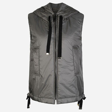 MAXMARA フードパディングベスト チャコール 2529296024600 024 144730050