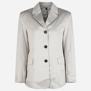 MAXMARA Donald Cotton Gabardine Jacke Hellgrau 2429046021600 009 115933066