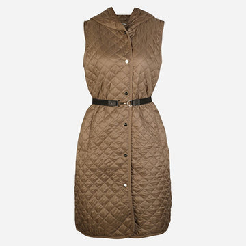 MAXMARA Wattierte Kapuzen-Langweste Kamel 155391259