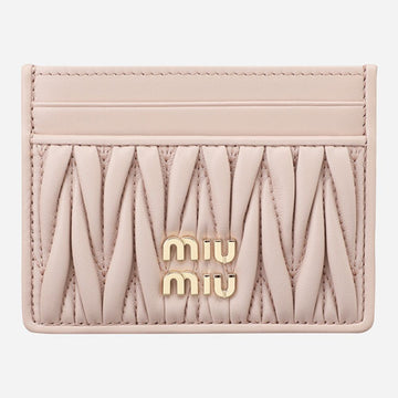 Miu Miu Matarese Card Wallet Beige Pink 5MC076 AFPP F0236 152639329