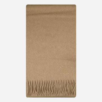 MaxMara 5F Weclara Wool Muffler Camel 2524546322600 001 145921450