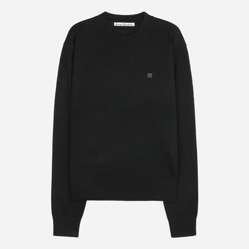 Acne Studios Face Patch Logo Wool Knit Black C60115 900 148979777