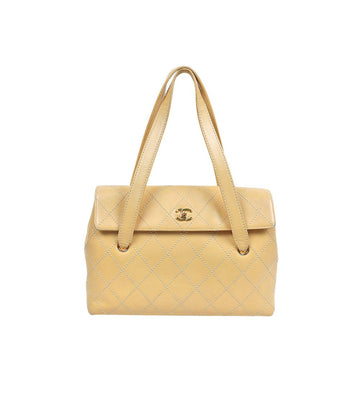CHANEL ベージュ ワイルド ステッチ ショルダーバッグ 57175 155739767