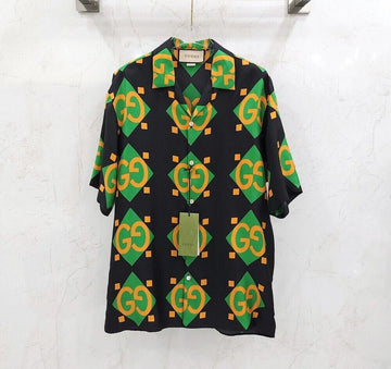 GUCCI gg GG シルク ボウリング シャツ 681209 150397204
