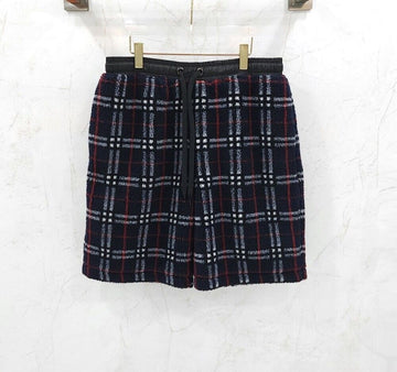 Burberry Navy Check Fleece Shorts 153899826