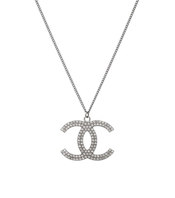 CHANEL Cubic CC Halskette Silber 56034 155740663