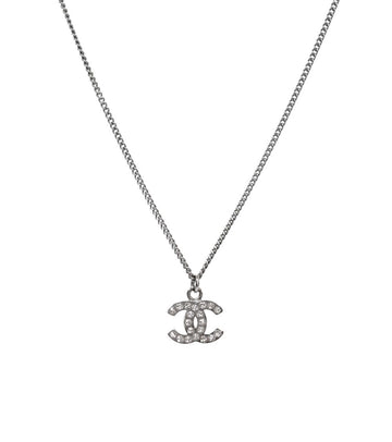 CHANEL Cubic CC Silber Halskette 56032 155740684