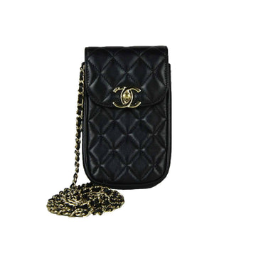 CHANEL クラシックラムスキンフォンホルダー クロスバッグ 14002 155753942