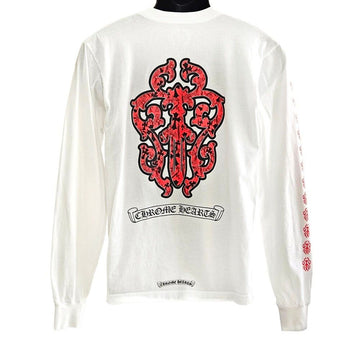 Chrome Hearts Red Vine Dagger White Long Sleeve KLUR3QSK 155635316