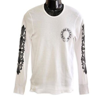 Chrome Hearts Unused Horseshoe Waffle Long Sleeve T-Shirt L Size White Q7THIZOX 155635320