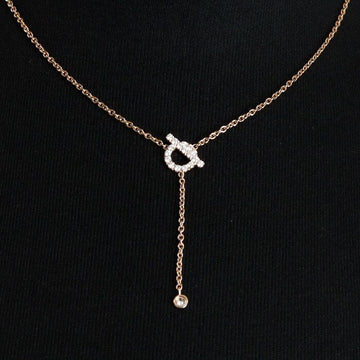 HERMES 18Pダイア Finesse レリアート ネックレス aa63461 155801093