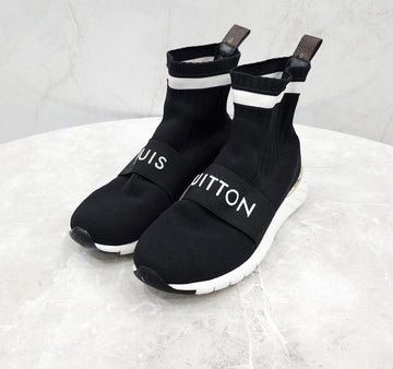 LOUIS VUITTON Schwarze Bänder Logo Aftergame Socken Sneaker 154031625