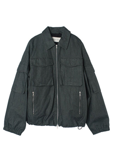 DRIES VAN NOTEN VIDWAY beschichtete Leinenjacke 2410205098372605 69352229