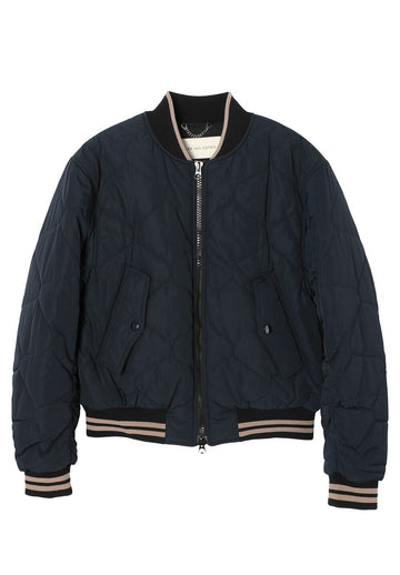 Dries Van Noten Quilted VELLOW Jacket Navy 2320205297506509 58286127