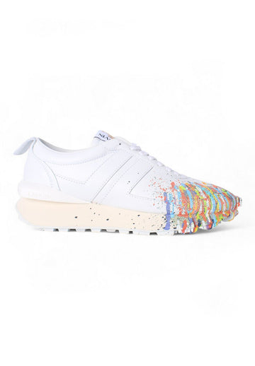 Lanvin Department Paint Sneakers White 29962983