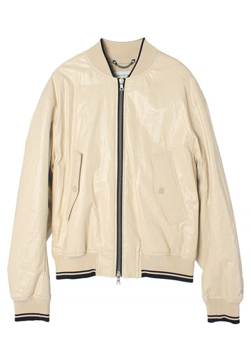 Dries Van Noten Coated Linen VELLOW Jacket Cream 2410205178215100 72966219