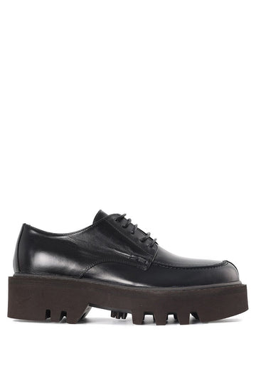 DRIES VAN NOTEN Damen Schnürplattform Derby Schuhe Schwarz WW232770 QU127 900 61981938